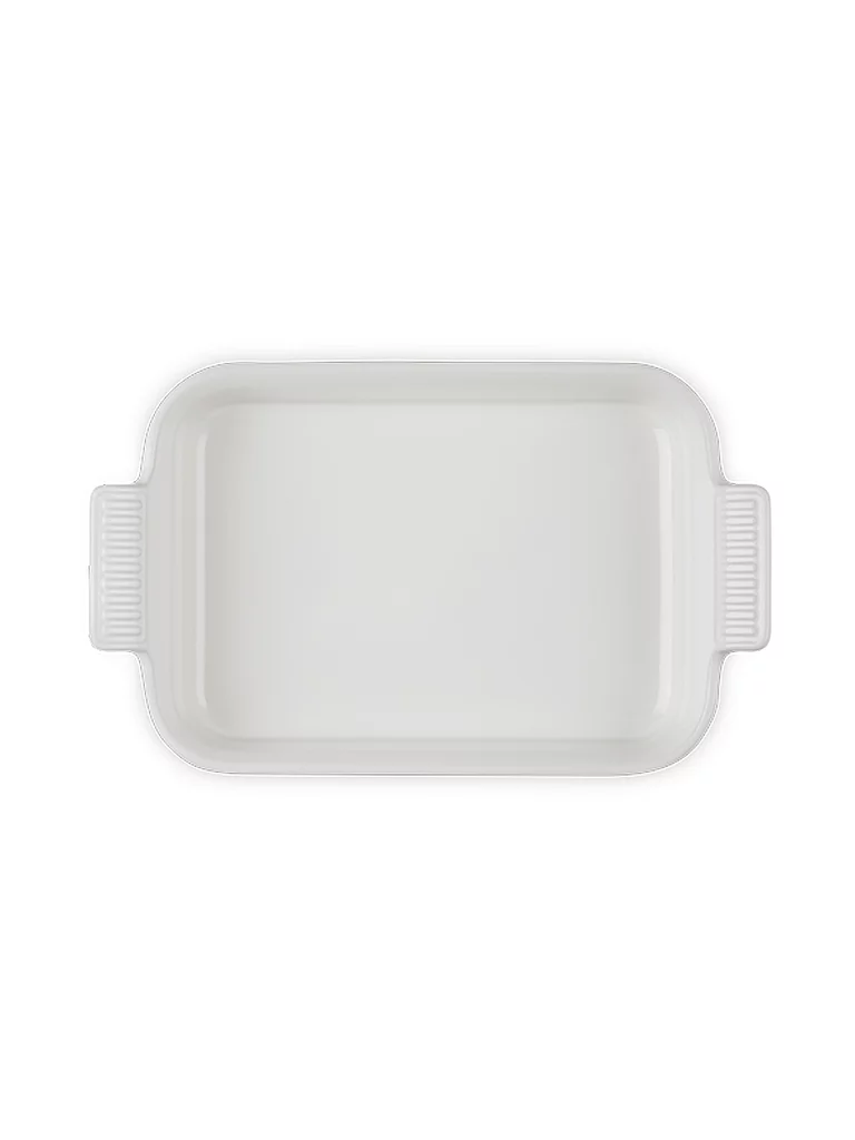 LE CREUSET Fuente rectangular Tradition de gres 26x19cm/4,2l Meringue crema